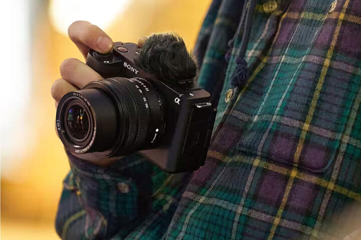 Vloggekamera med fullformat